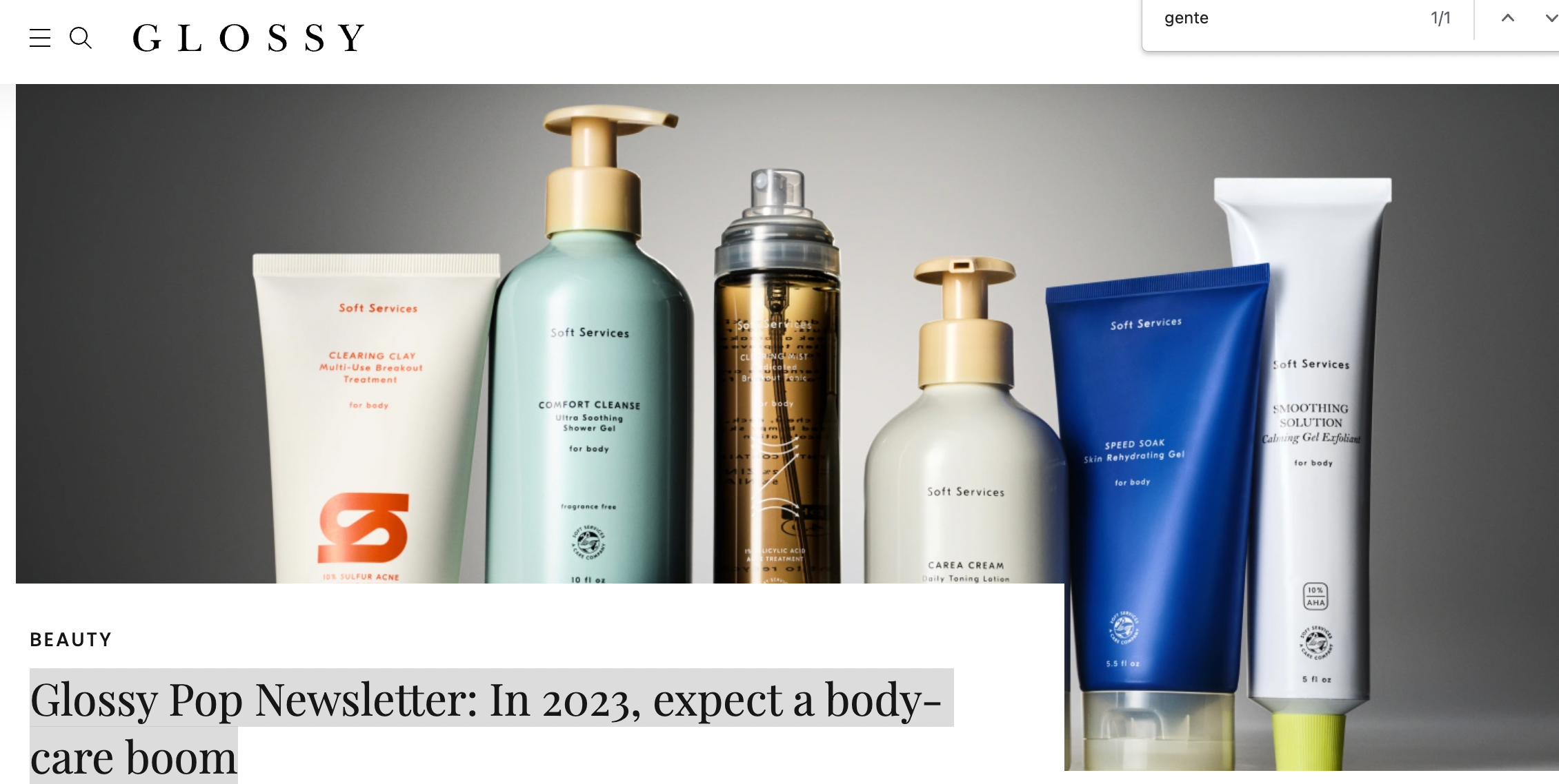 Glossy: Glossy Pop Newsletter: In 2023, expect a body-care boom